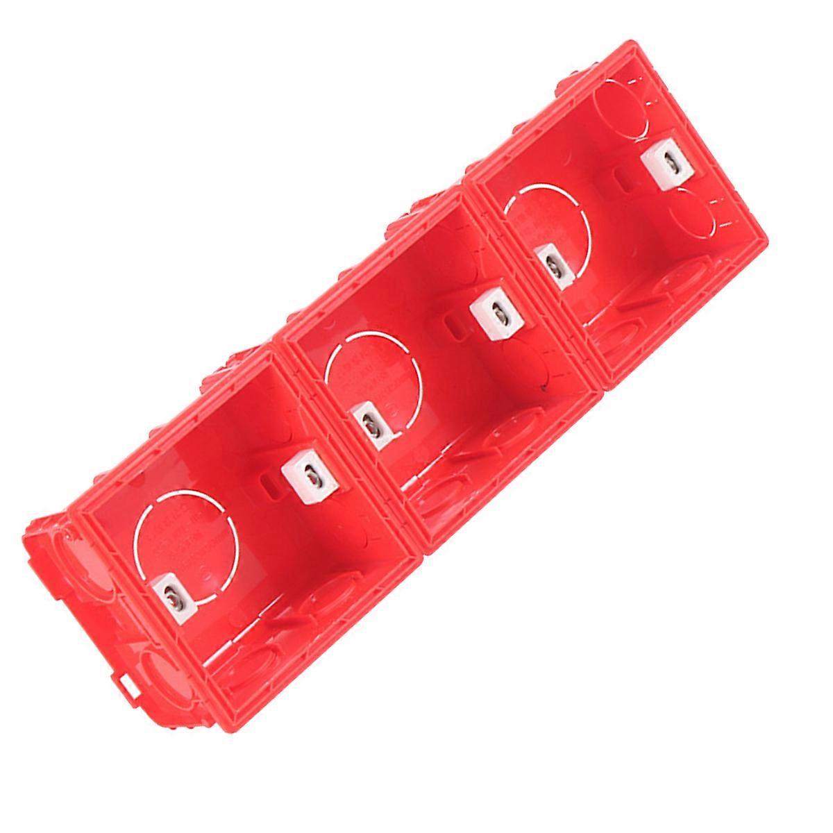 Durable Concealed Box Concealed Switch Socket Box Electricians Replace Damaged 4Pcs