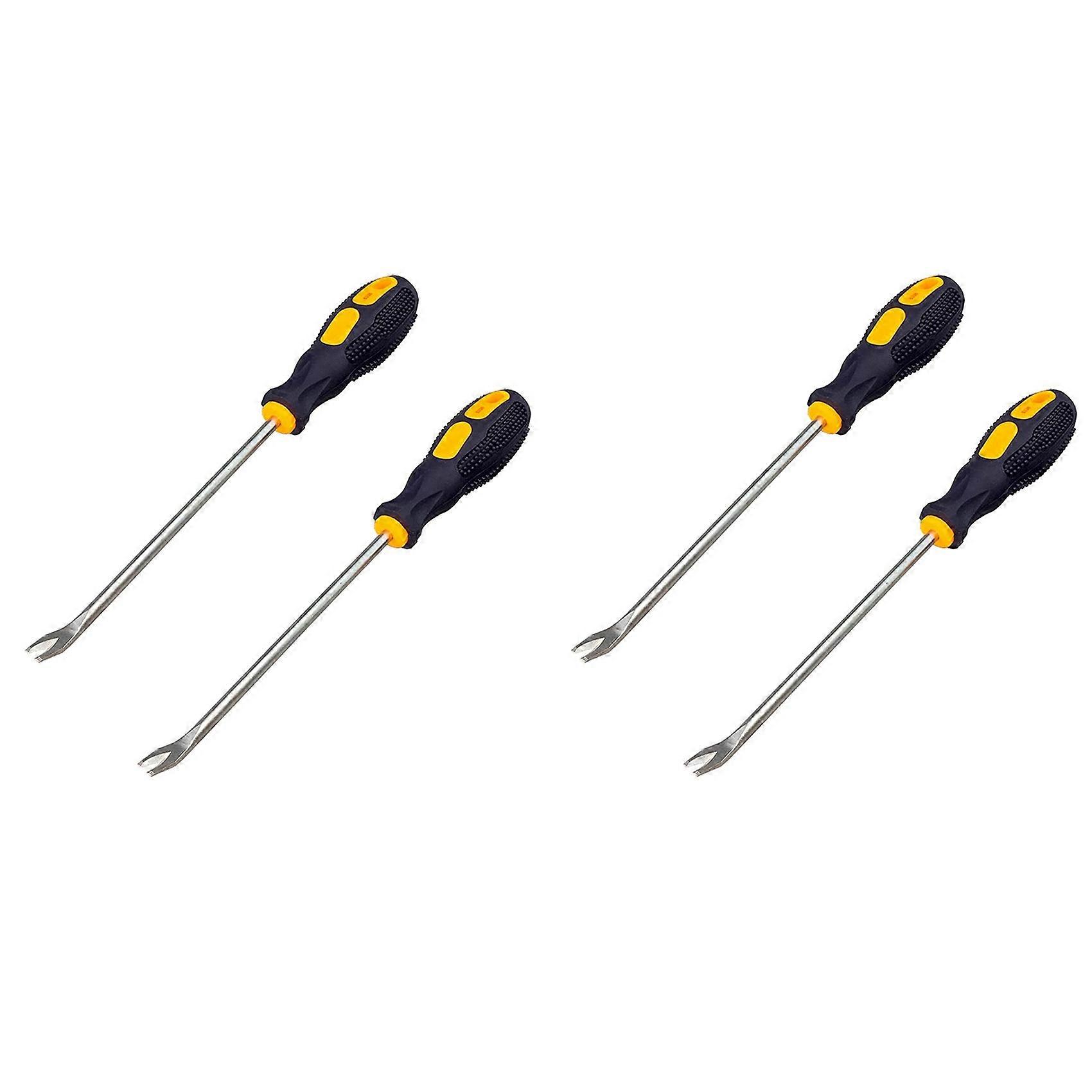 4 Pack Nail Puller 3mm U Tip Screwdriver Nail Rivet Tack Lifter Puller Staple Remover Tool