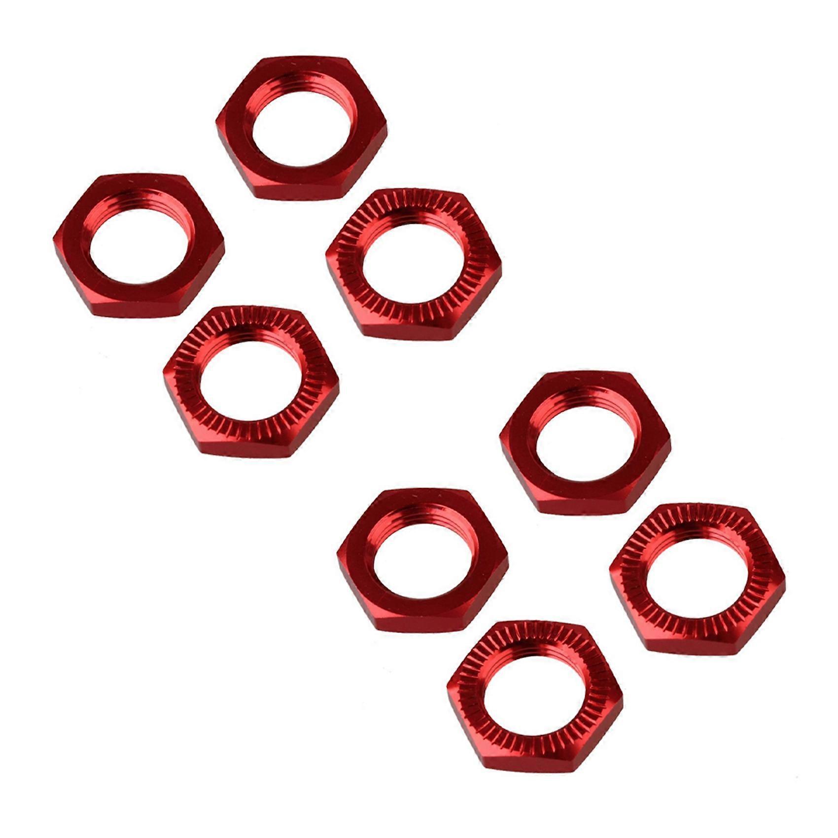 2X 17mm Upgrade Wheel Hex Hub Nut Cover N10177 for RC1:8 Model Car,Red
