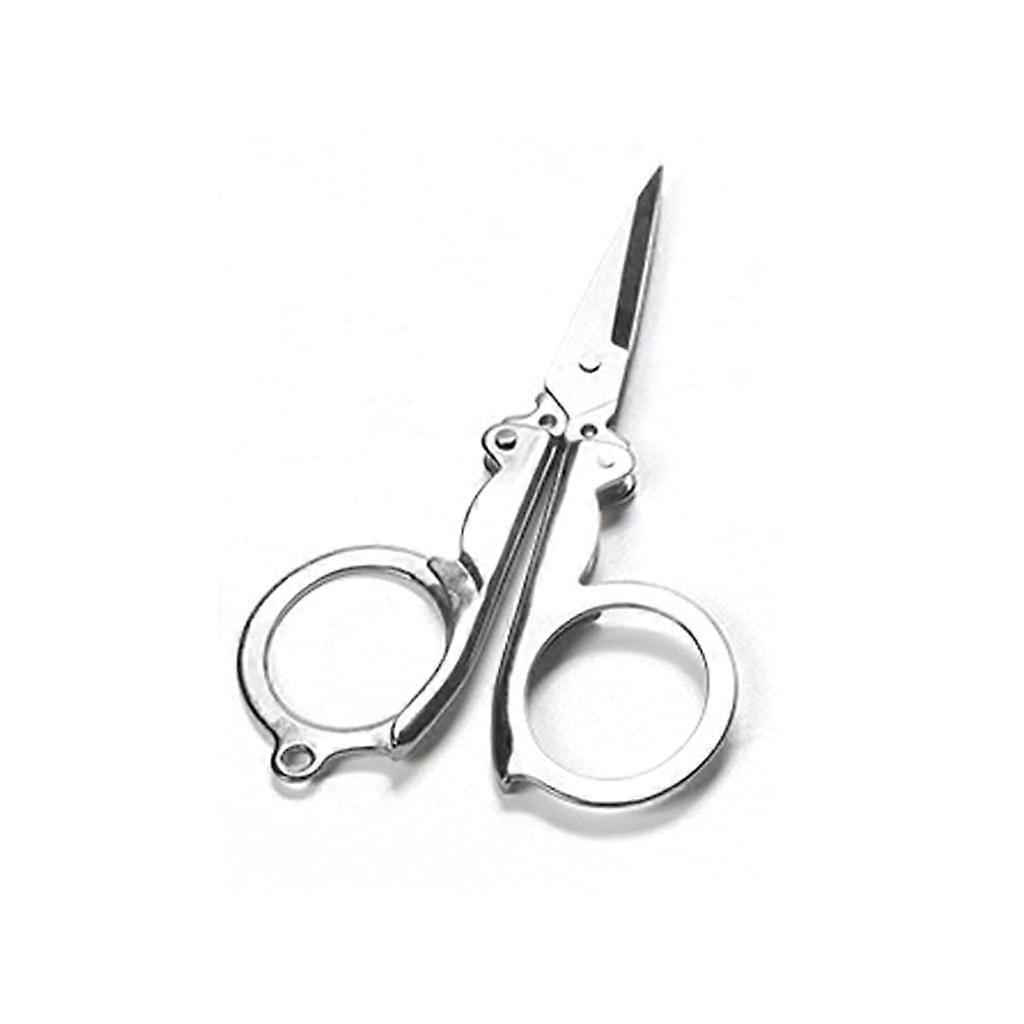 Stainless Steel Folding Scissors Portable Foldable Medium 10.5cm