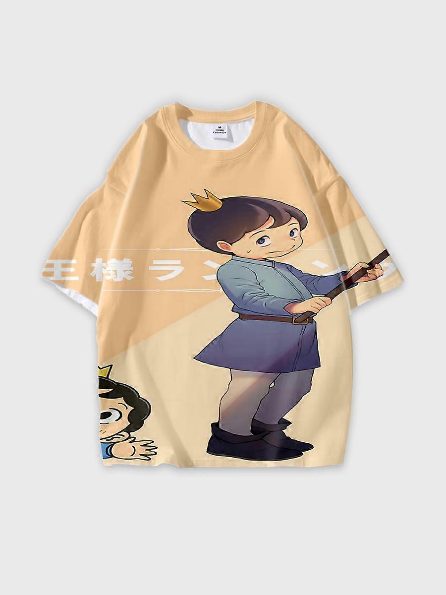 T-shirt round neck Cartoon Pattern loose short sleeve C2006