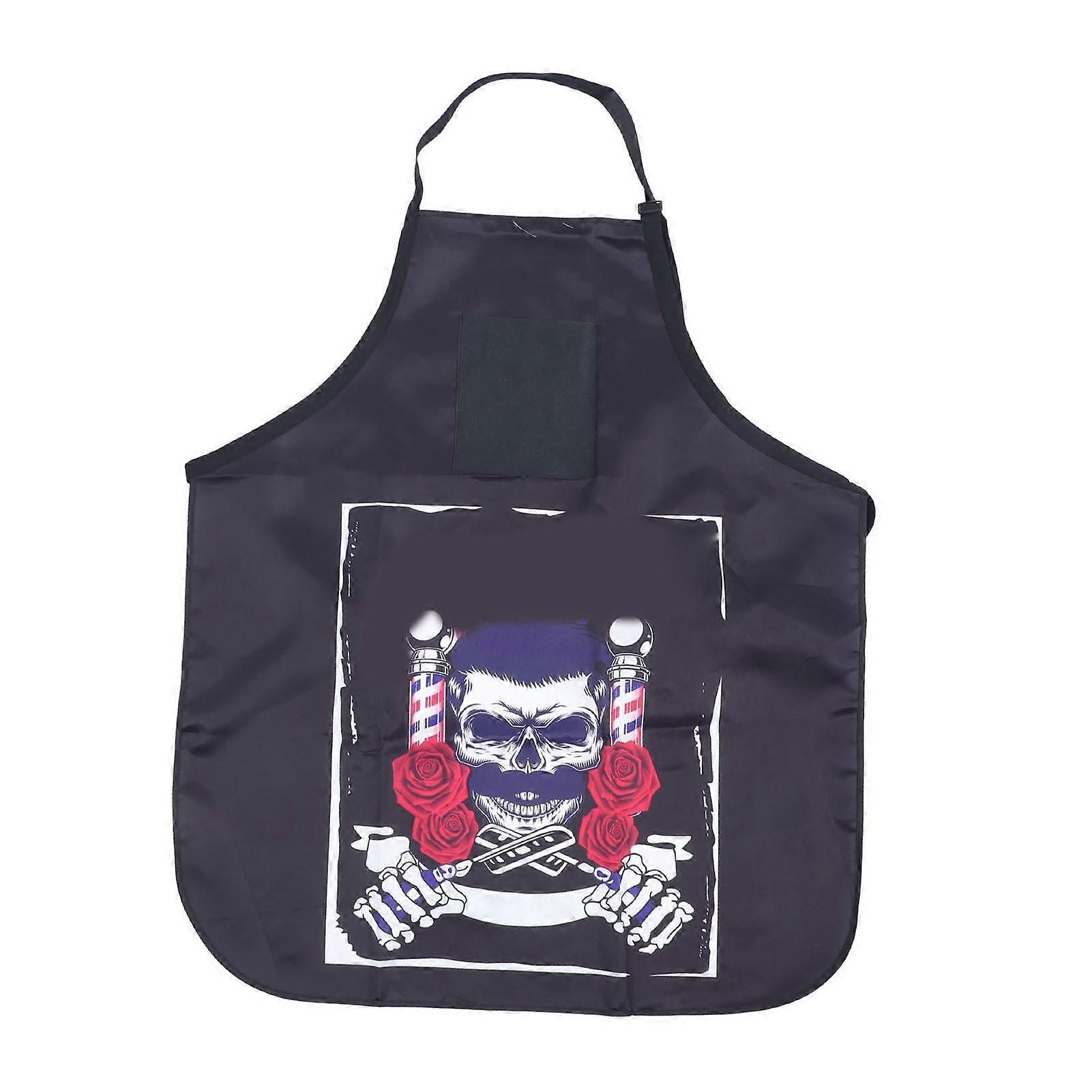 Nail Salon Apron Stylish Pattern Adjust Size Hairdressing Working Apron for Barber Shop