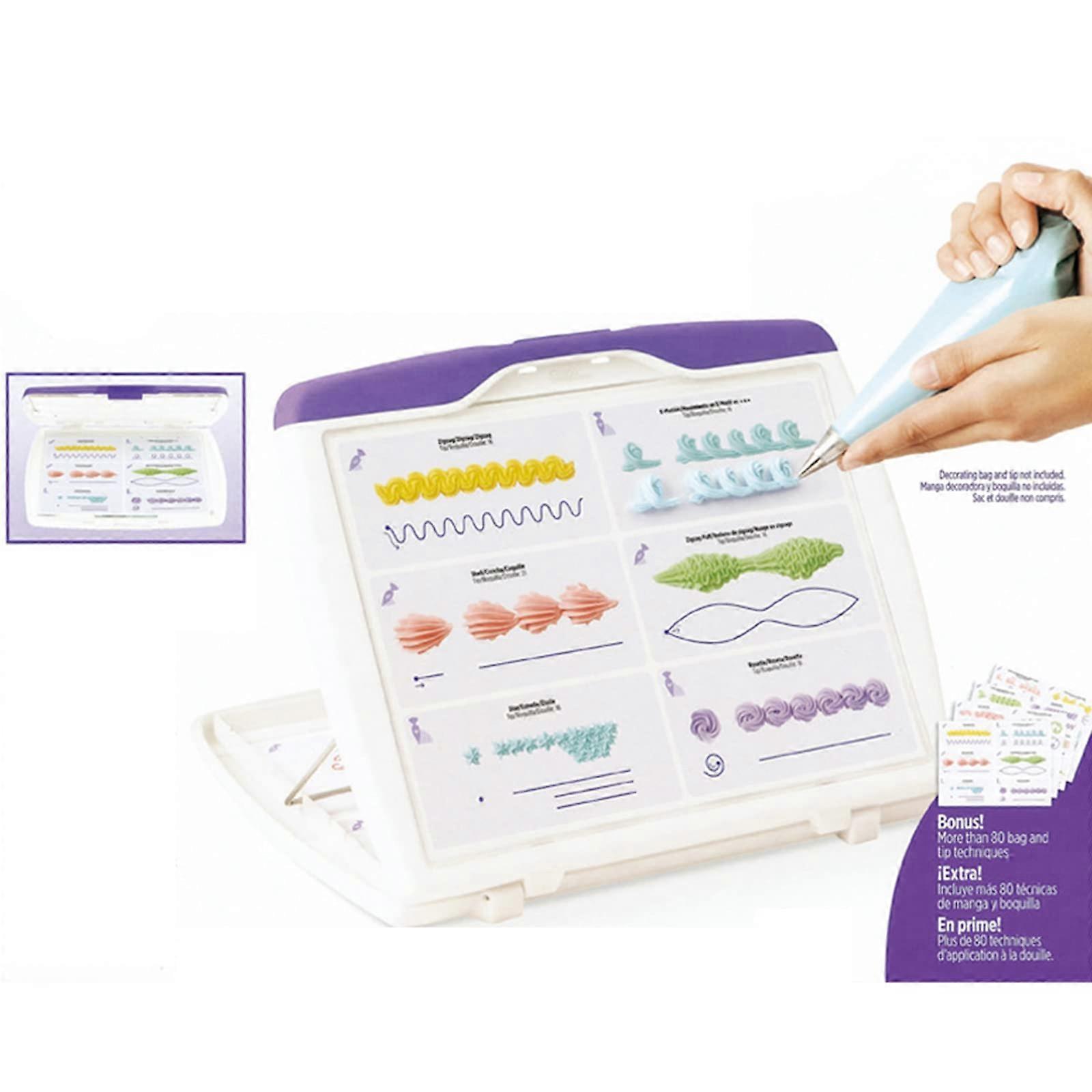 Cake Icing Piping DIY Drawing Board Template Paper Practice Cardboard Cake Decorating Kit With Pans