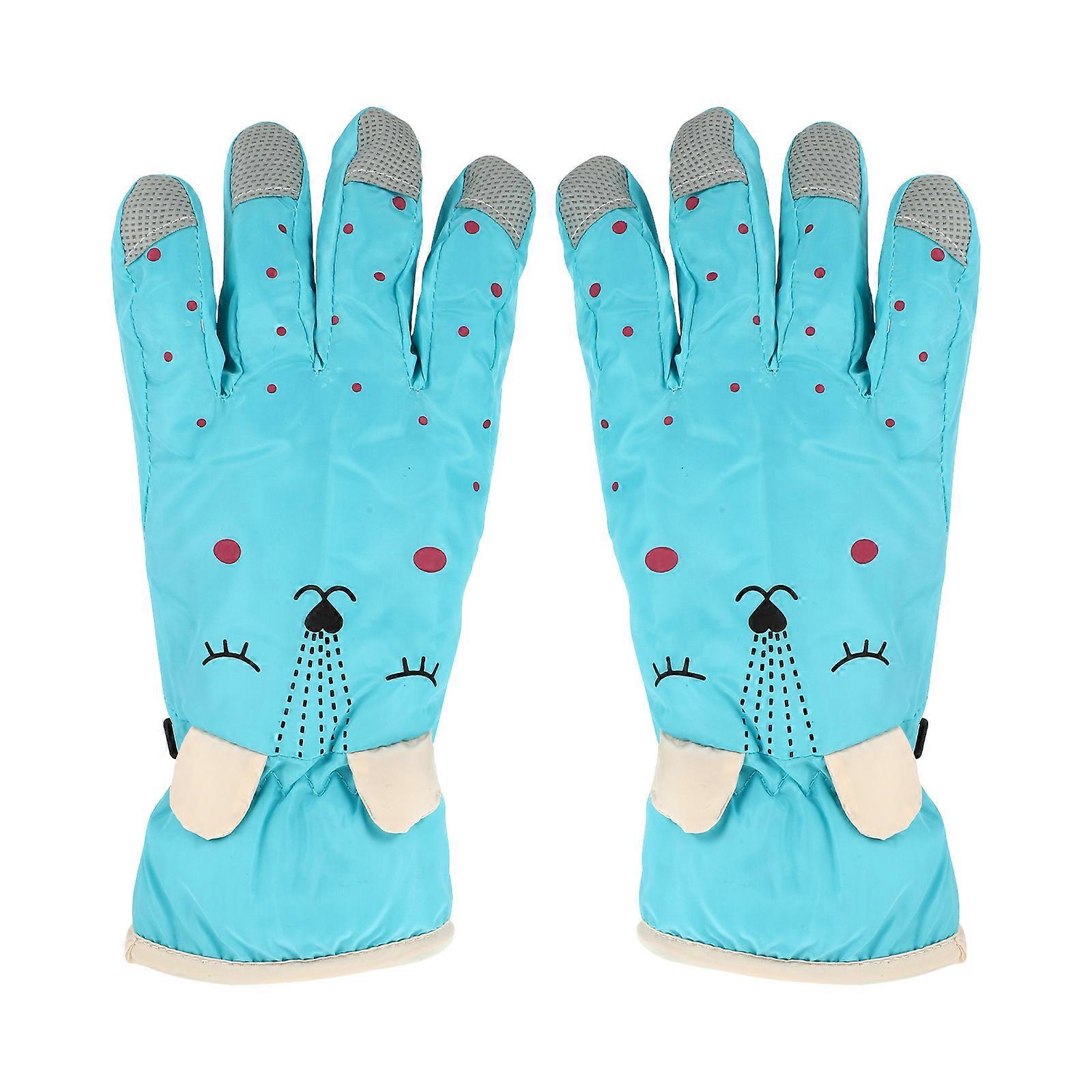 Kids Comfortable Gloves Breathable Material Winter Protection From Cold 1 Pair