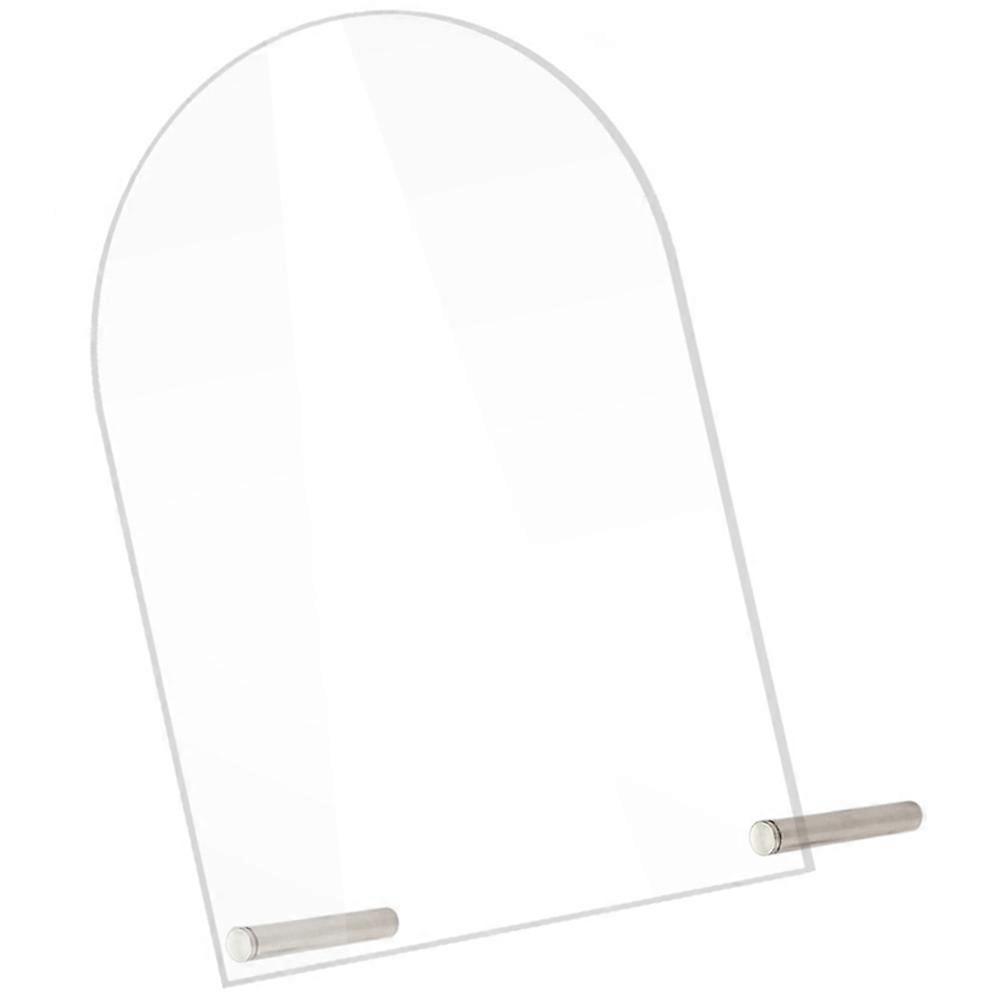 Transparent Acrylic Wedding Sign with Stand for Table Numbers Safe Reusable 4.5 Inches