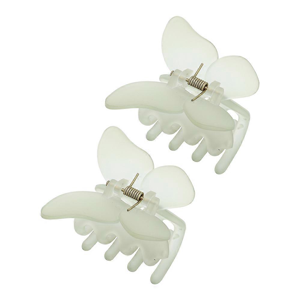 2pcs Butterfly Hair Claw Clips Matte Finish Decorative Accessories for Women Versatile Design for Parties Everyday Use Firm Hold Comfortable Fit