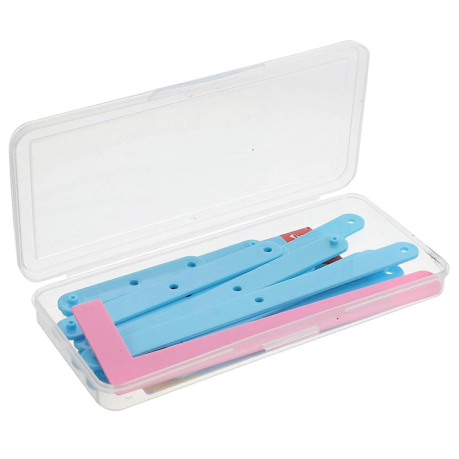 Geometry Teaching Strips Mathematical Concept Learning Versatile Teaching Tool For Students Sky-Blue 16.50X1.50X0.20CM 12Pcs