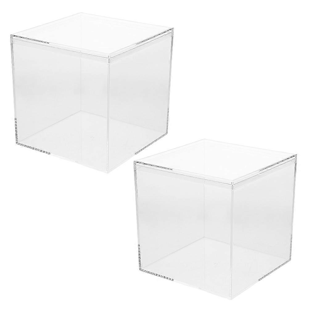 Clear Display Box Set Elegant Wedding , Jewelry & Small Items Storage Container for Parties, Birthdays & Celebrations