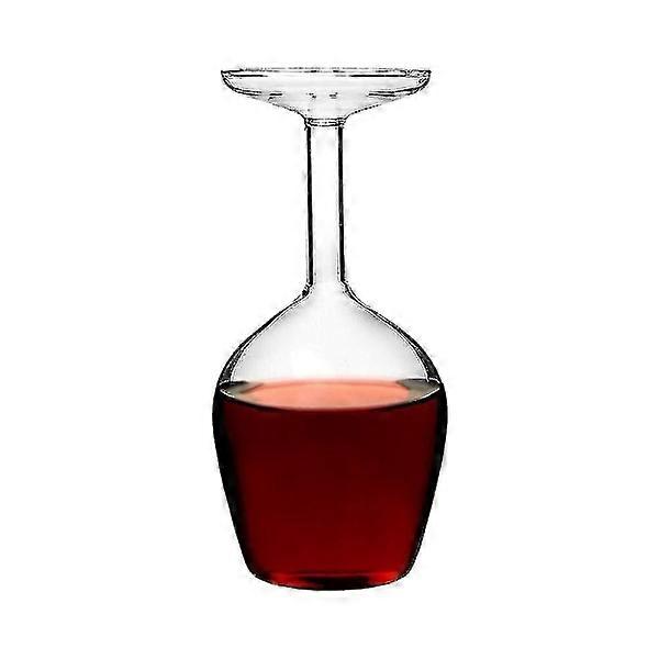 Auf dem Kopf stehendes Weinglas