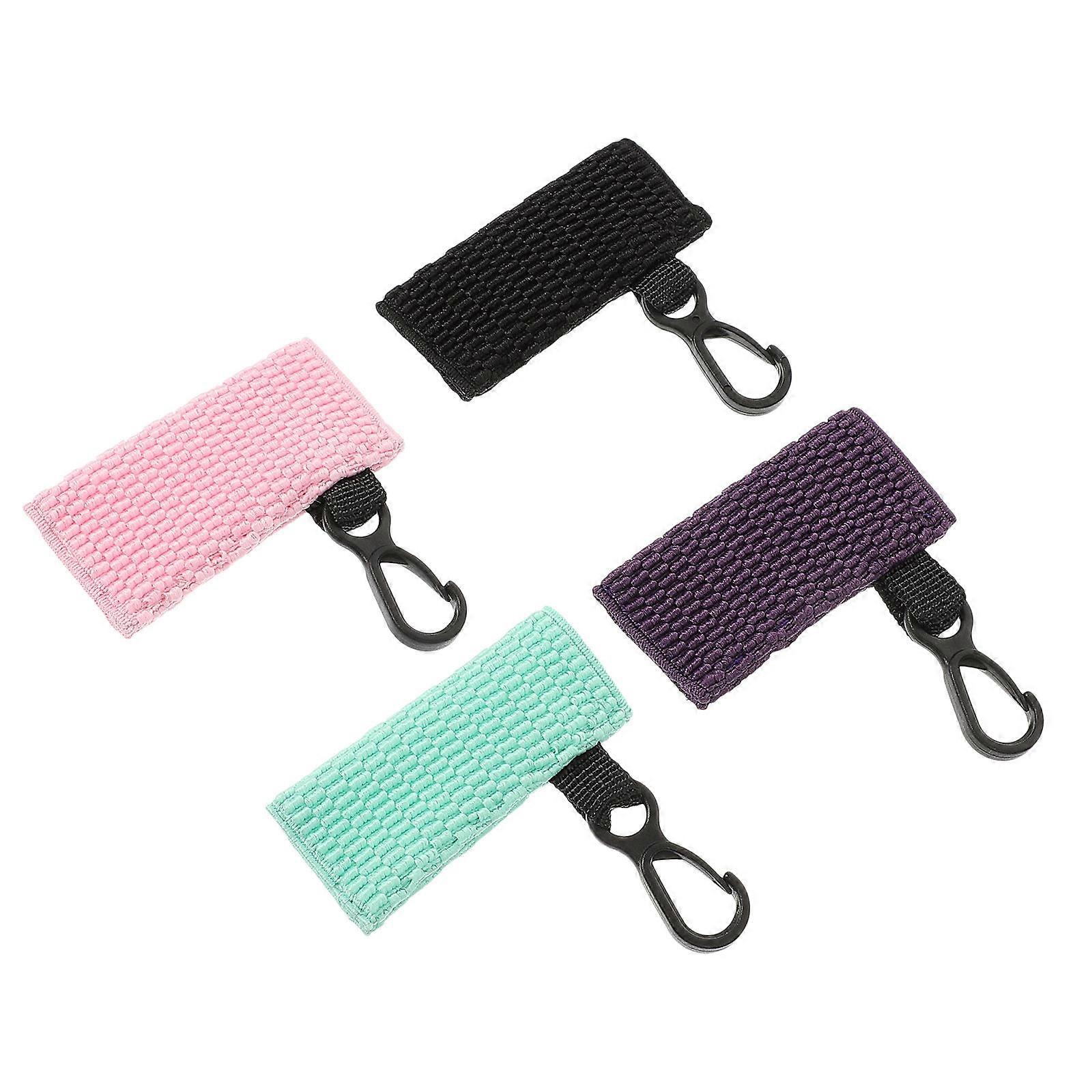 4pcs Decorative Keychains for Lipstick Protection and Carrying