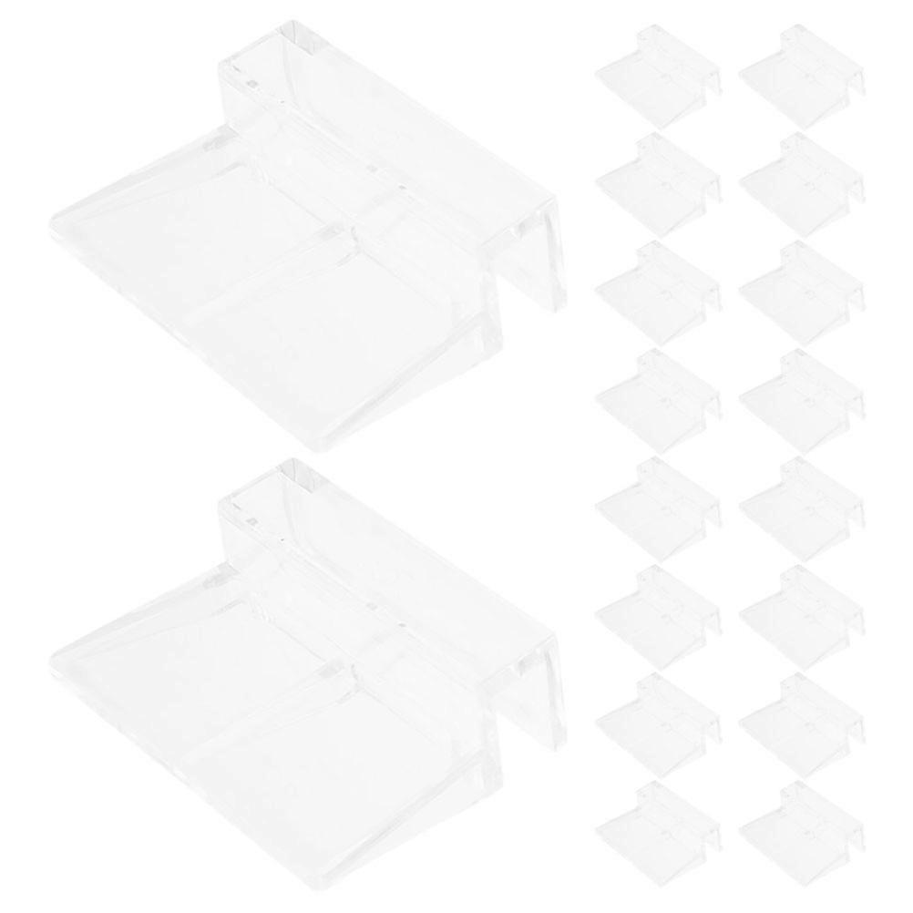 Aquarium Support Tools Rectangular Lid Holder Fish Tank Glass Clip Easy Installation 30Pcs