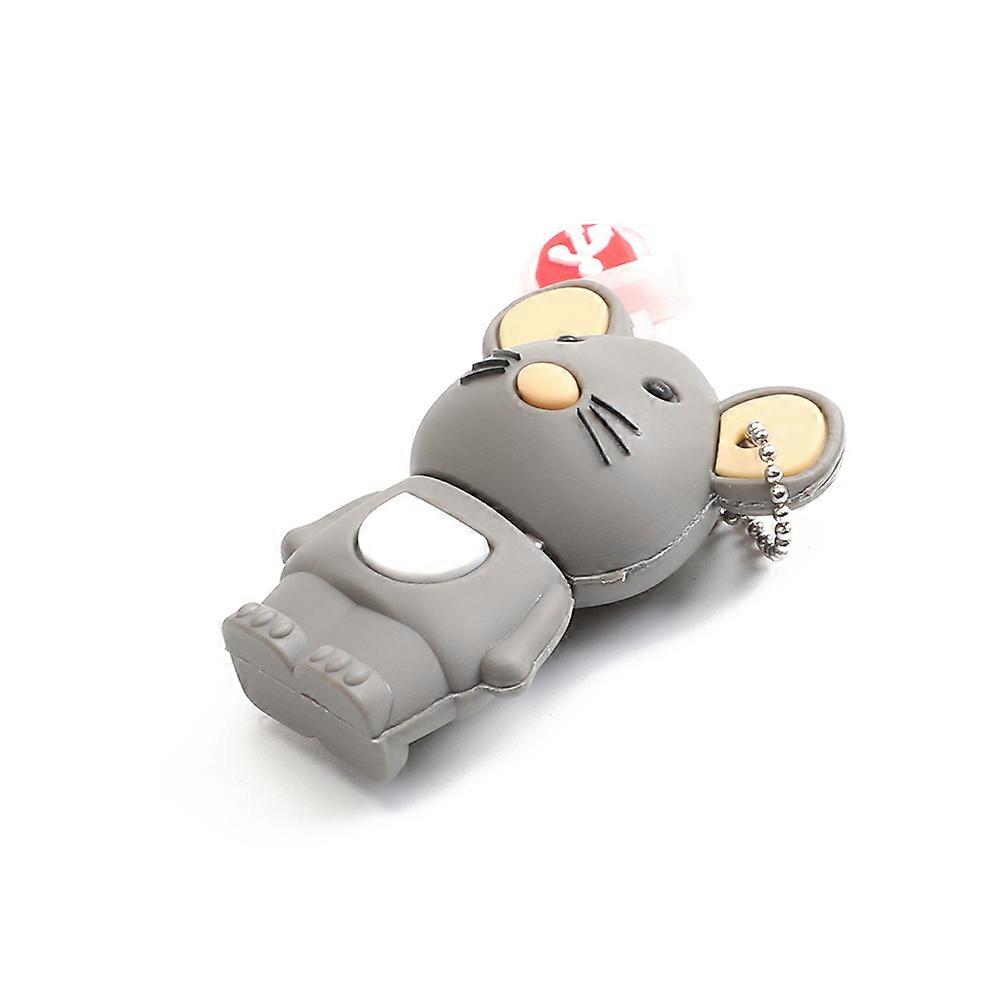 Novelty Usb Memory Stick Rat Usb Drive Data Transfer For Wedding Clients Machines Grey Pvc 32Gb 1Pack