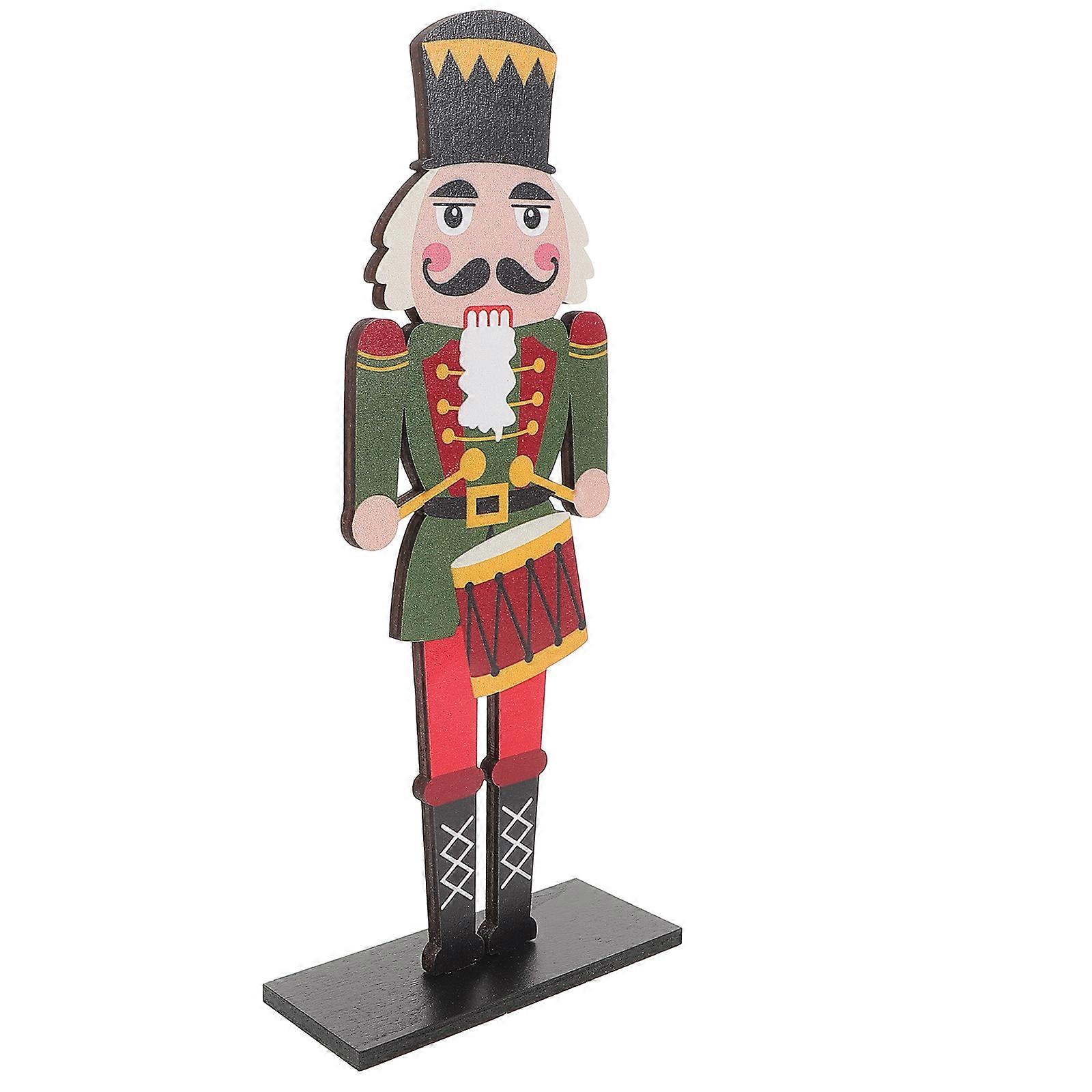 Adorable Nutcracker Soldier Holiday Ornament For Homeowners Christmas Table Centerpiece 22.50X10.00X4.00CM Colorful Appearance 1Pack