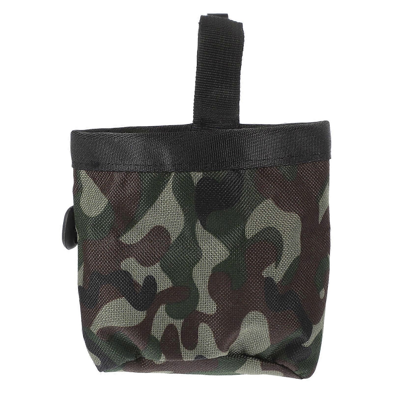 Dog Snack Pouch Training Bag Pet Puppy Treat Pouch Bag Oxford Cloth Rectangular Large-capacity Design Outdoor Dog Snack Bag 1Pcs