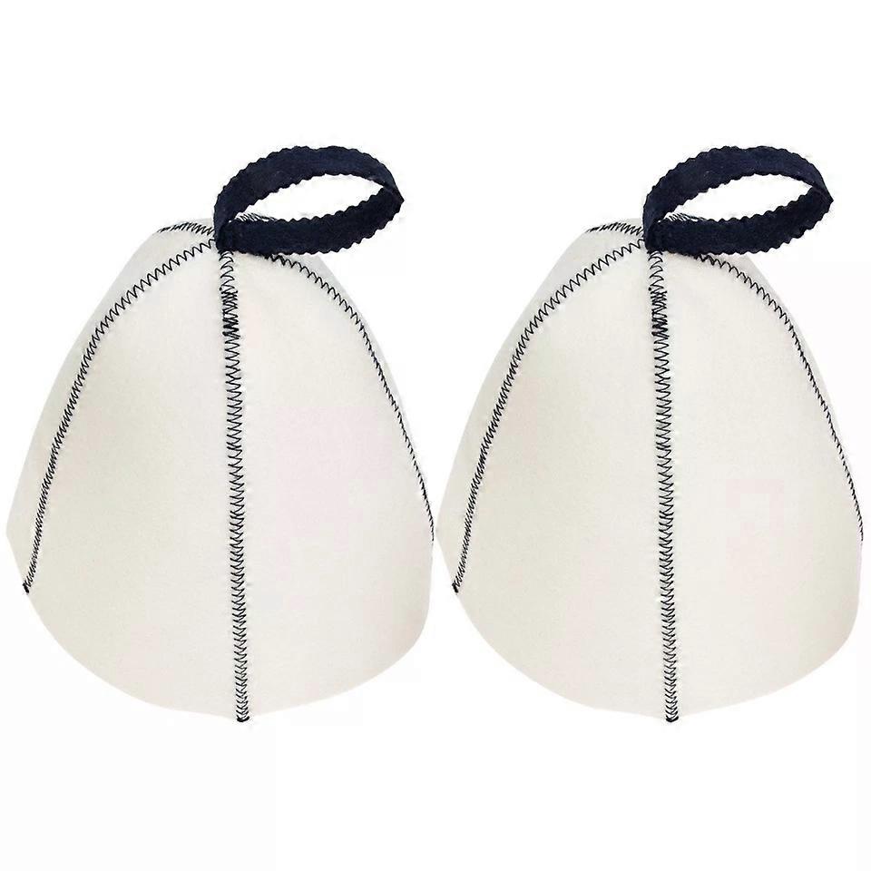 Russian Spa Hat, 2 Pcs Felt Sauna Bath Hat for Bathroom Use