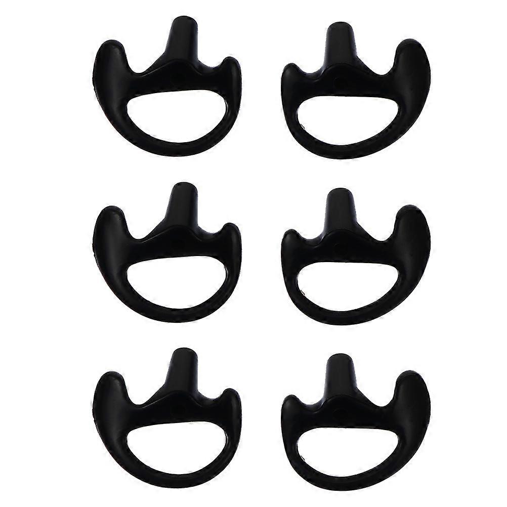 3 Pairs Silicone Earbud Tips Insert For Earpiece Designed For Comfortable Use During Sports Activity Black