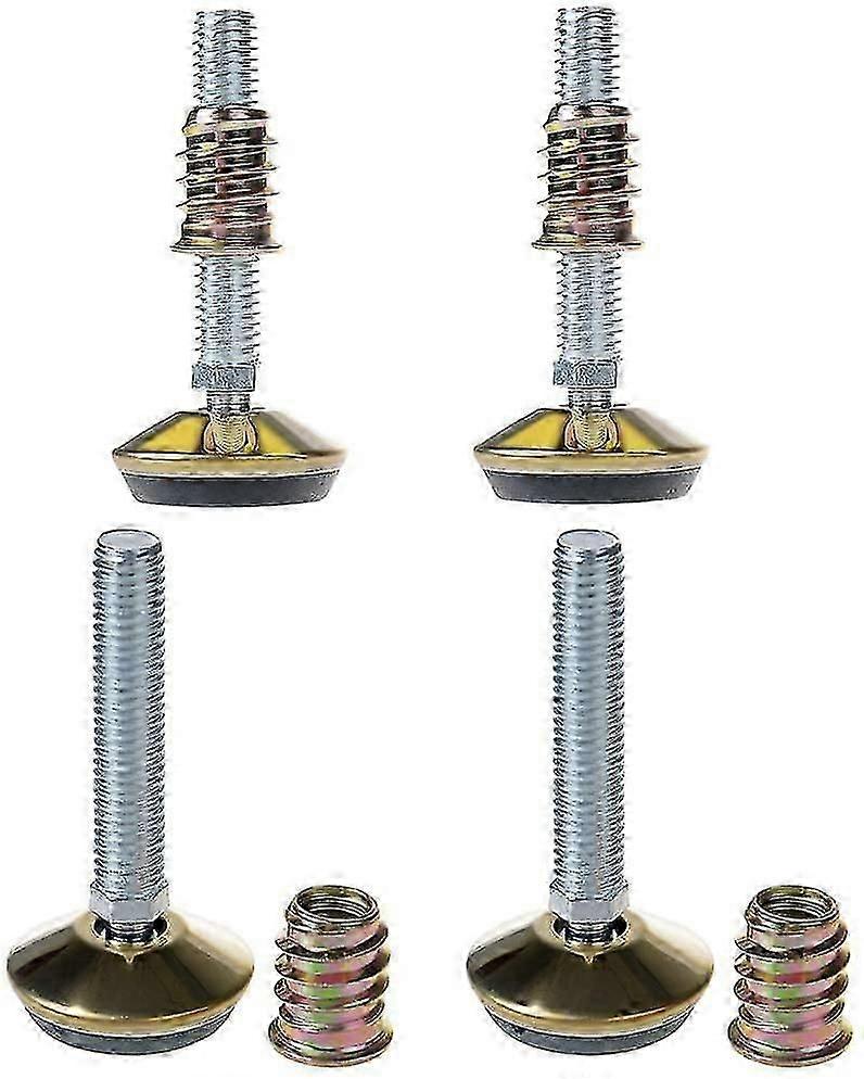Swivel Furniture Leg Levelers With Inserts-adjustable Leveling Feet Glide