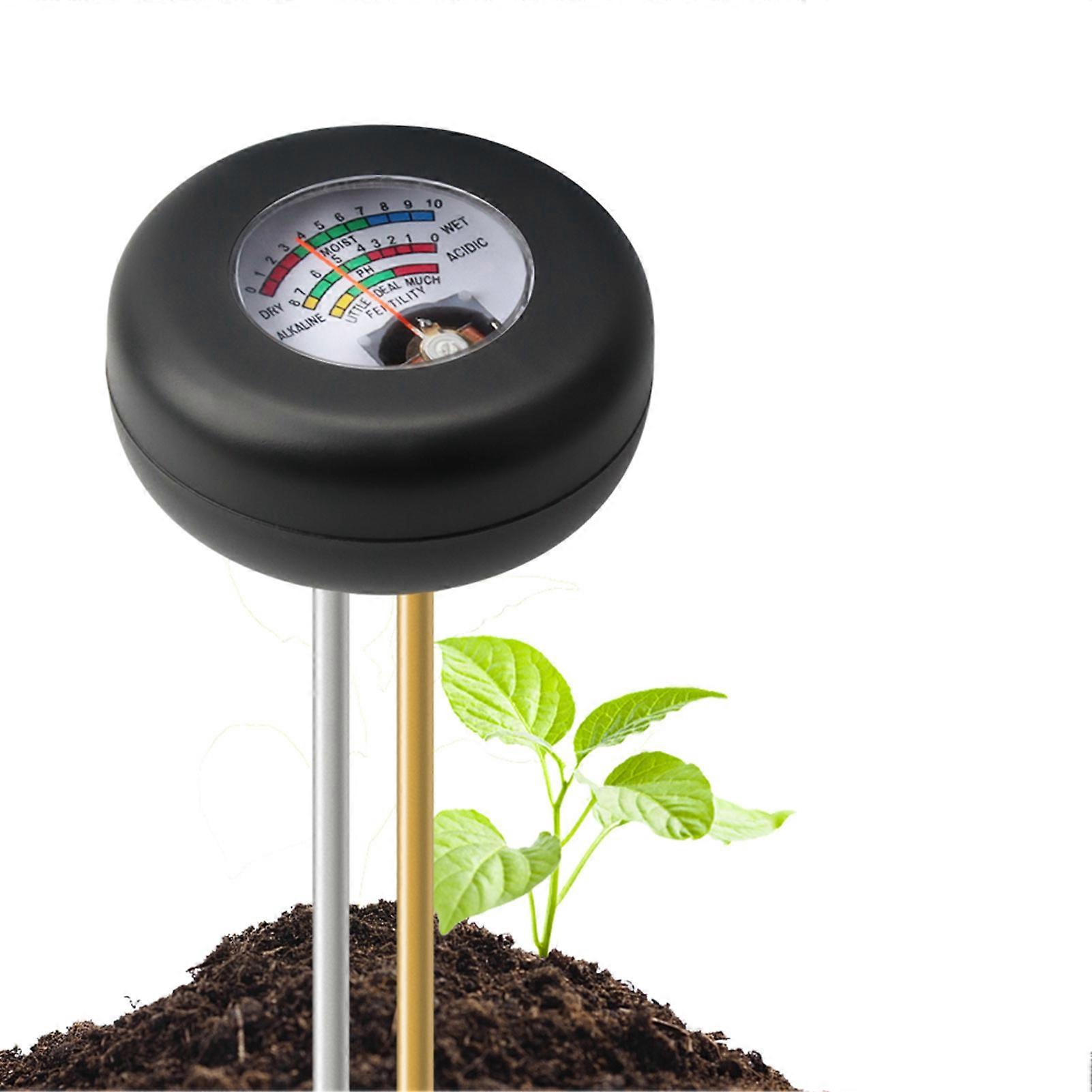 土壤湿度计 PH 3 合 1 植物护理套件园艺工具园艺农业土壤 PH 测试仪帮助合理施肥