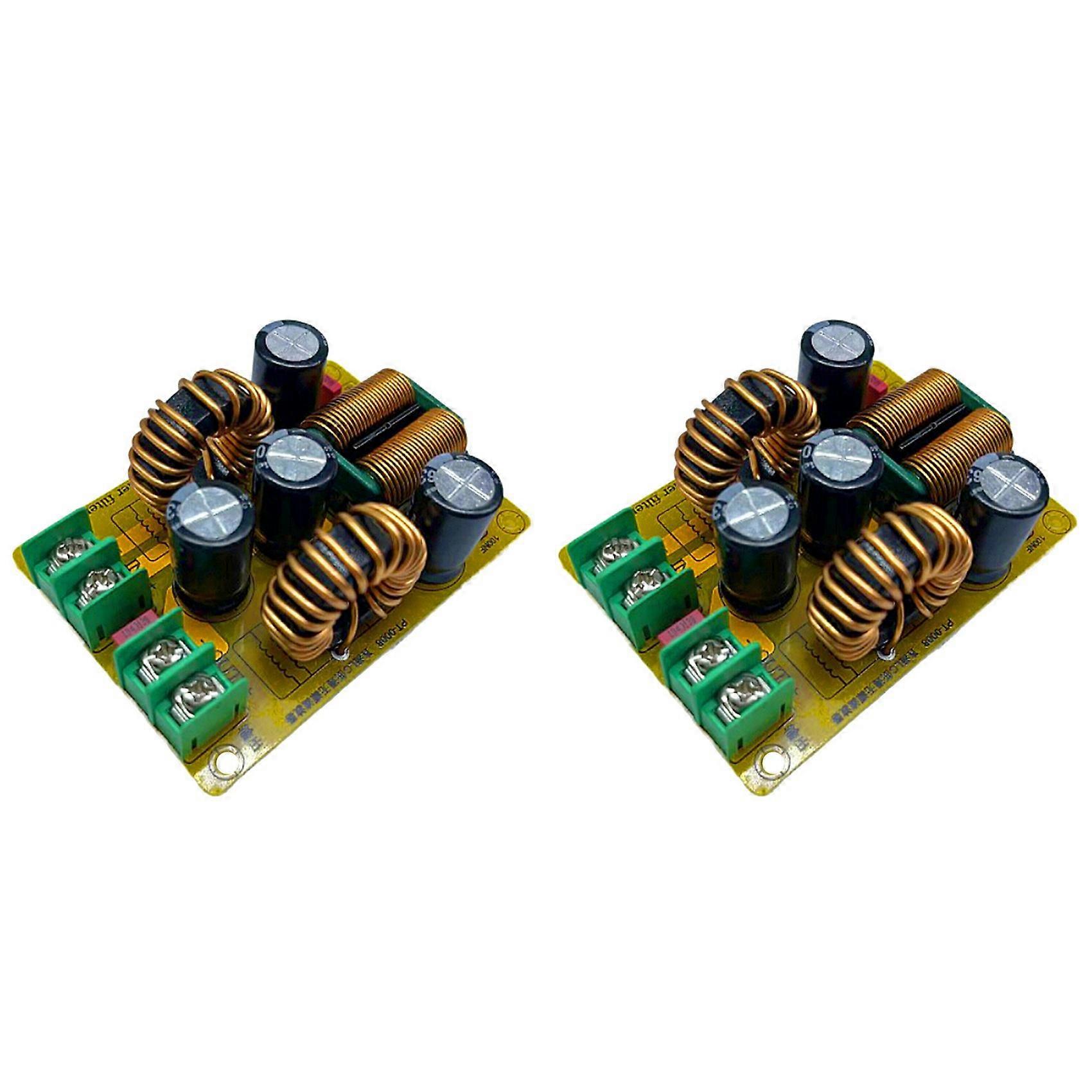 2X DC LC Low Pass Filter 20A Electromagnetic Interference Switching POWER EMC Car Audio Amplifier 12