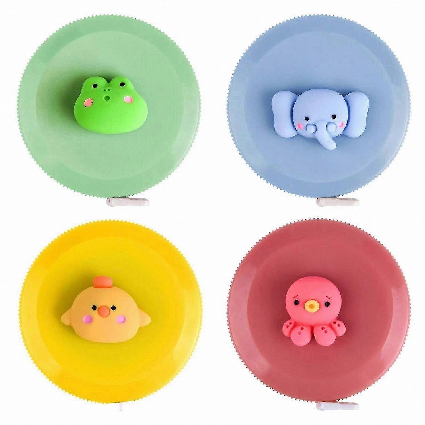 4 Pack Flexible Measuring Tapes for Body Sewing Projects, 60 Inch / 1.5 Meter Retractable Tailor Tools with Soft Design for Crafting and Measurements