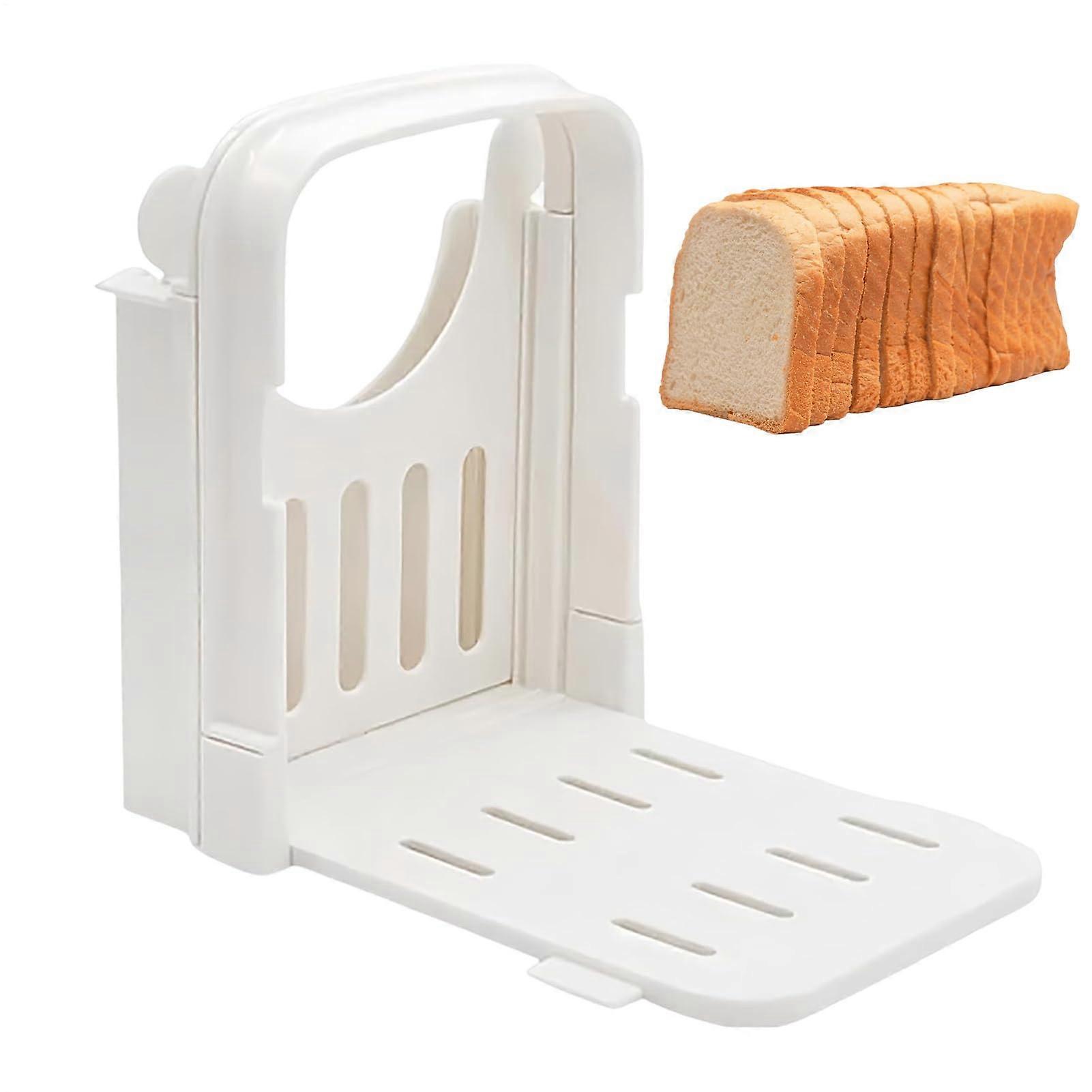 Brotlaib Schneidhilfe - Foldable Bread Cutting Guide With Non-Slip Design For Toast, Rolls, Sandwiches, and Cheese