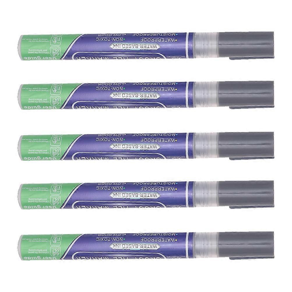 Repair Pens 1 Set 5Pcs Grout Whitener Pen Suitable For Tile Grout Assorted Color Fast Drying Functionality