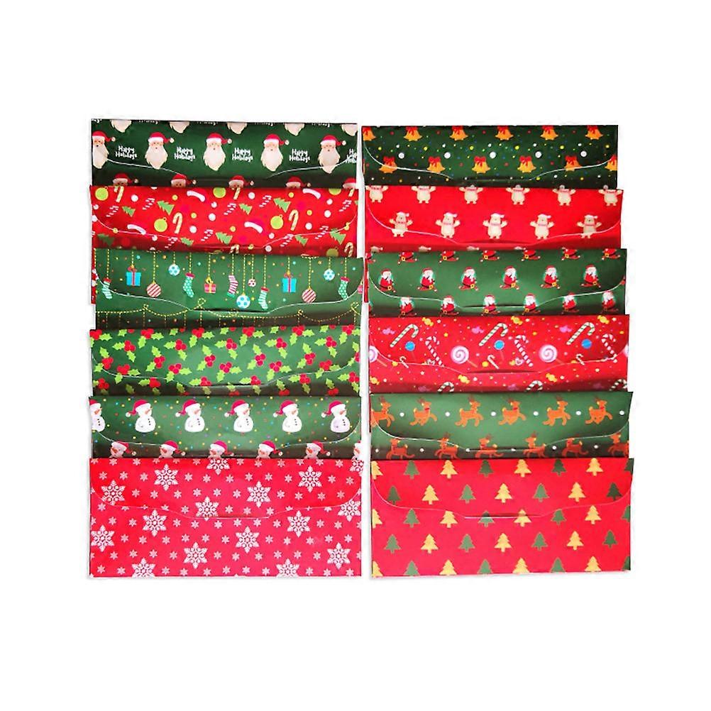 Christmas Money Envelopes 15Pcs Pack Ideal For Expense Tracking Adults Retro Western Style Multi Color 18cm X 8cm X 0.5cm
