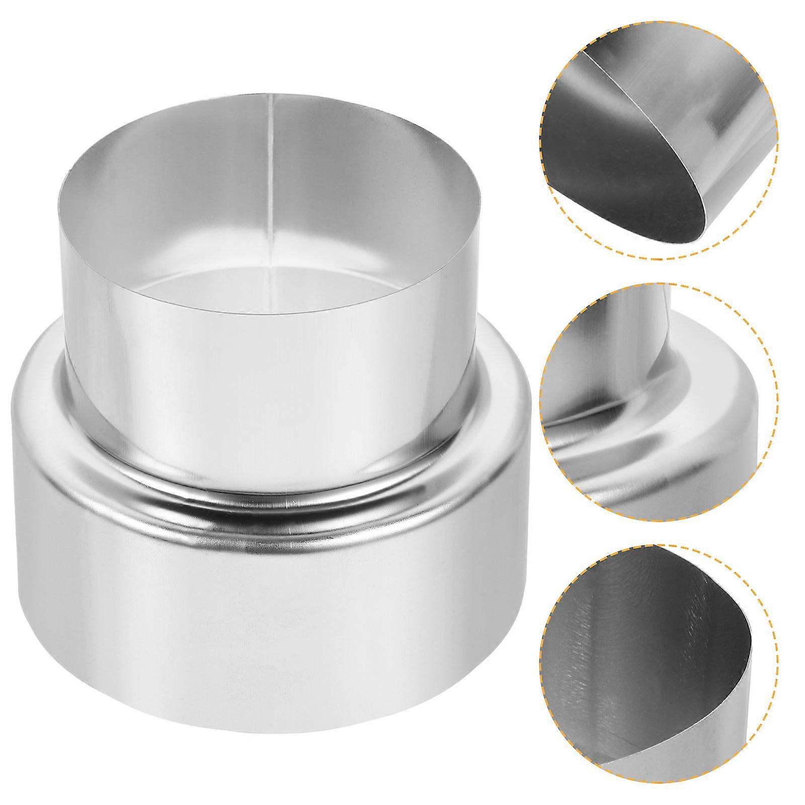 Water Heater Exhaust Pipe Reducer Adapter for Home Use Stainless Steel Silver
