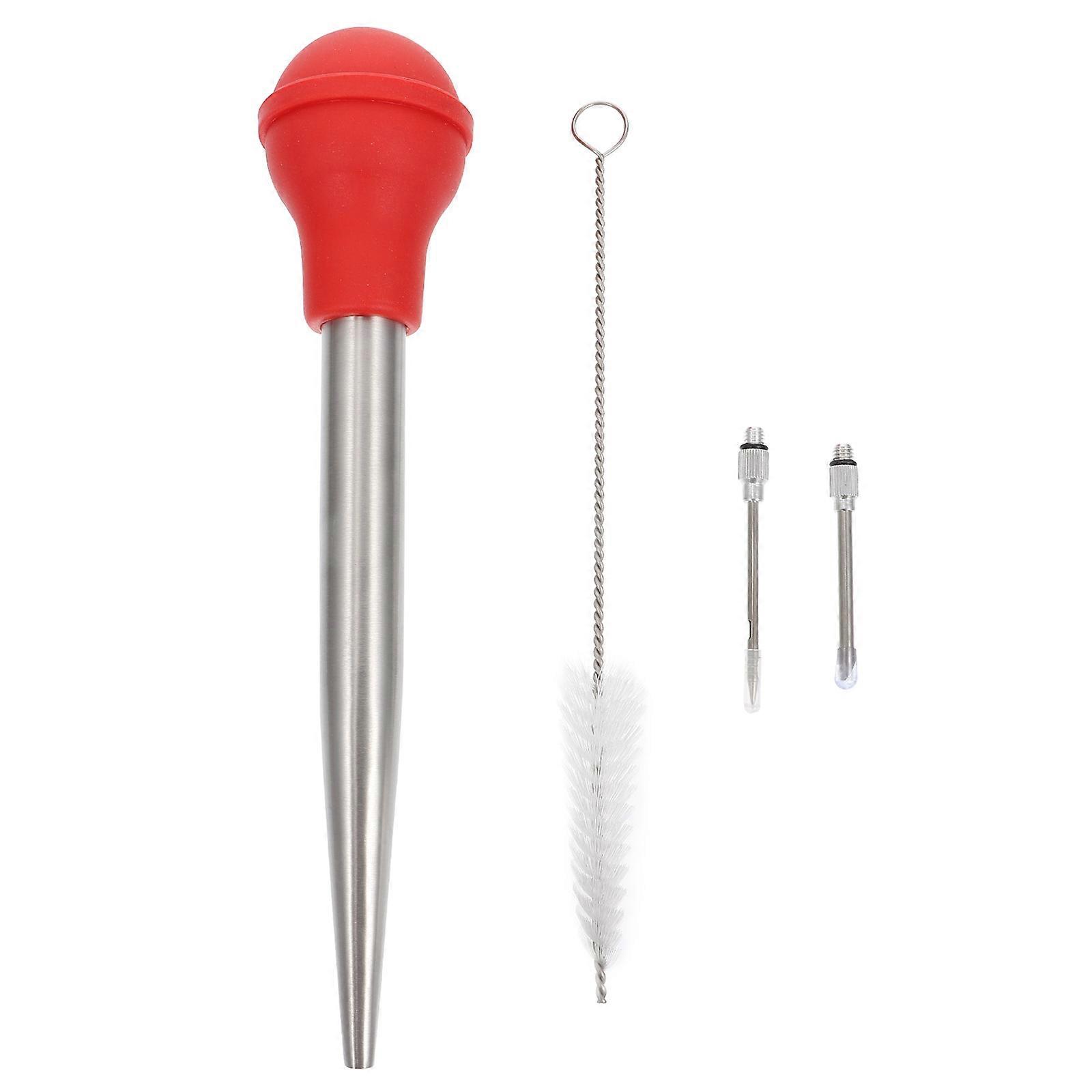 Seasoning Sauce Injector Kitchen Tool for Cooking and Barbecue Activities 25.5X5X0.7CM 1 Set