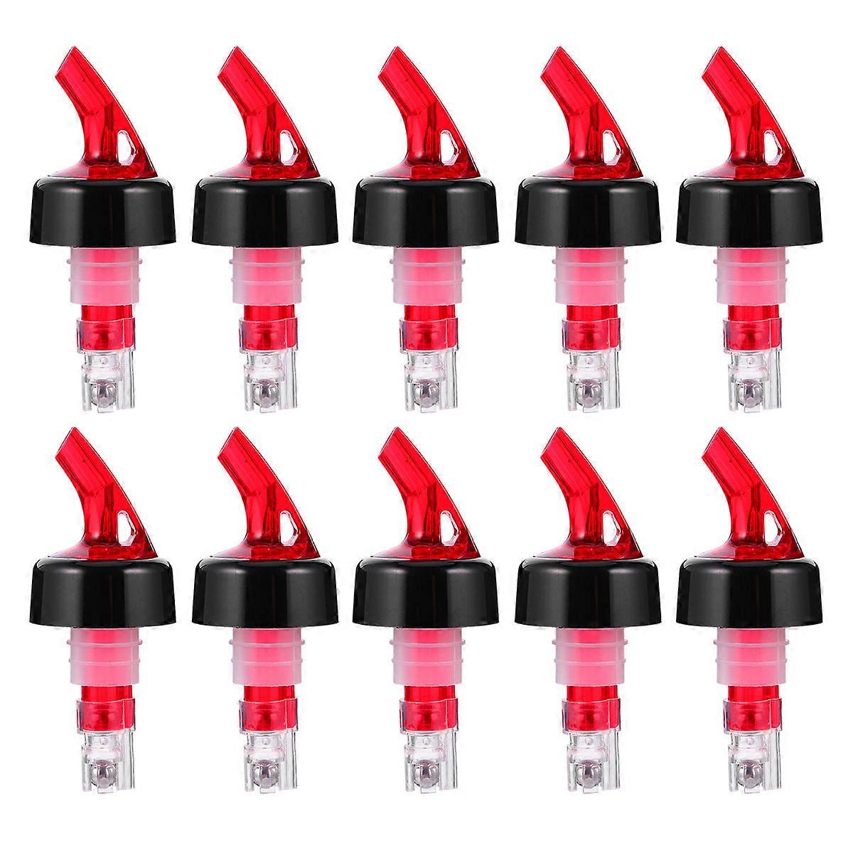 12Pcs Measured Pouring Device For Home And Restaurant Use Multi Color Wine Pourer Made From ABS And Stainless Steel