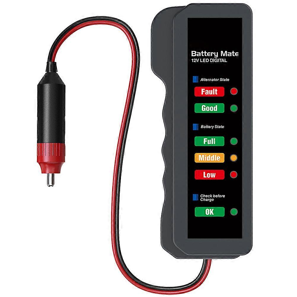 Voltage Meter Tester Car Battery Detector for Technicians Vehicle Battery Automotive Maintenance Red 1Pcs