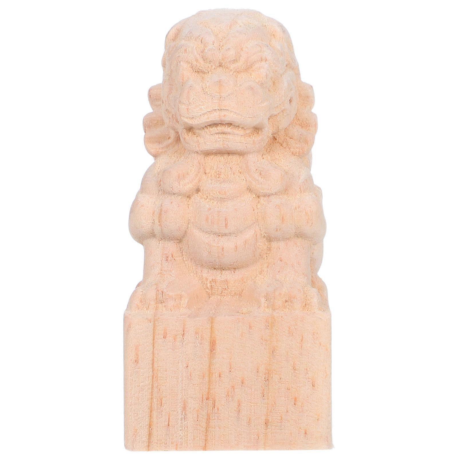 Wooden Lion Head Finial for Furniture, Porch Posts, Railings, and Flagpoles – Classic European Carved Decorative Post Cap