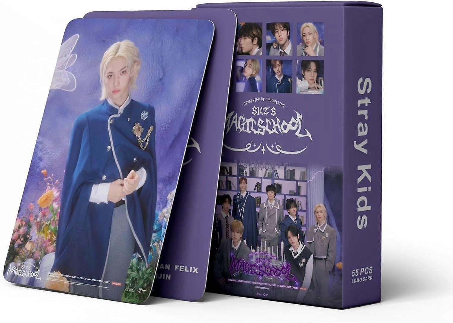 55 Stray Kids Photocards SKZ'S Magic School Fan Meeting Lomo Cards Stay Hideout Album
