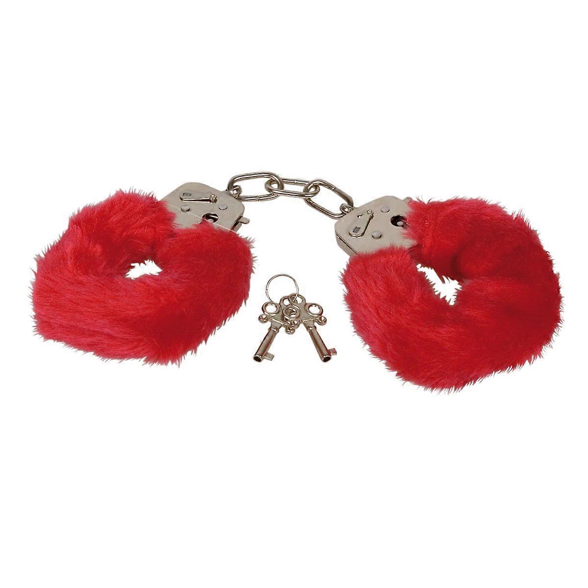 Playhouse PMS0720011 Furry Love Cuffs with Removable Soft Covers Red
