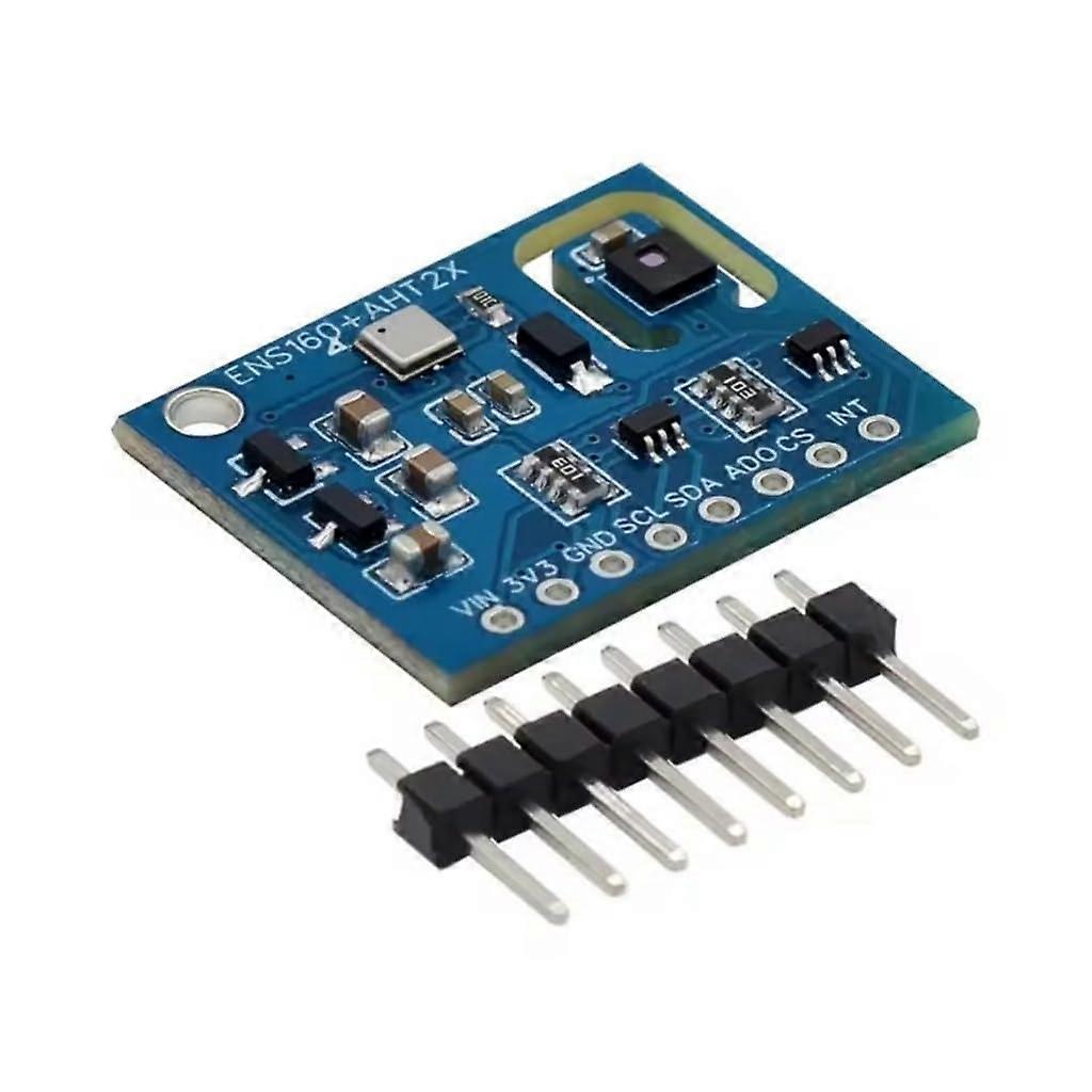 ENS160AHT21 Multiple parameters, environmental sensor with automatic calibration for temperature and humidity.