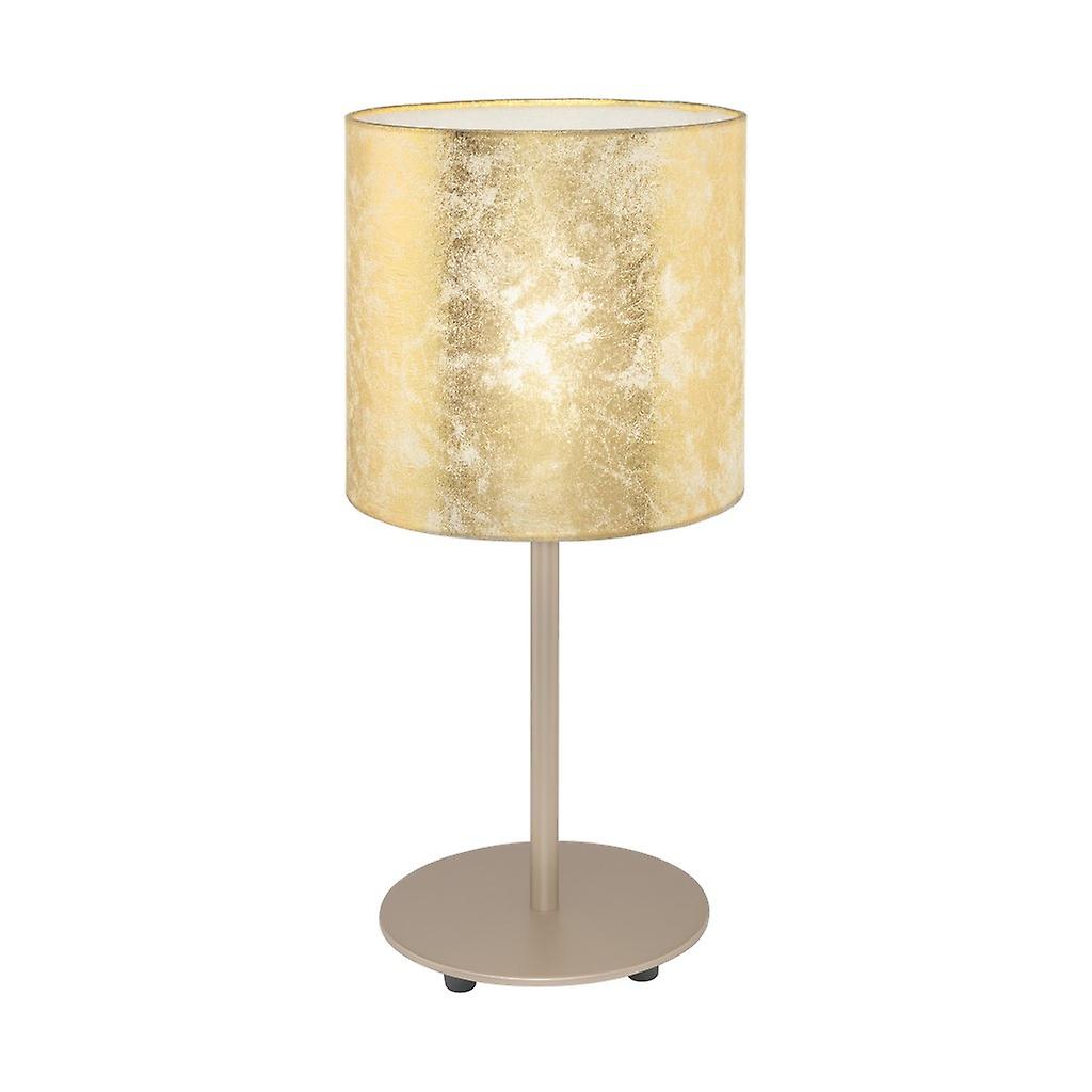 Eglo Viserbella Table Lamp With Round Shade Champagne