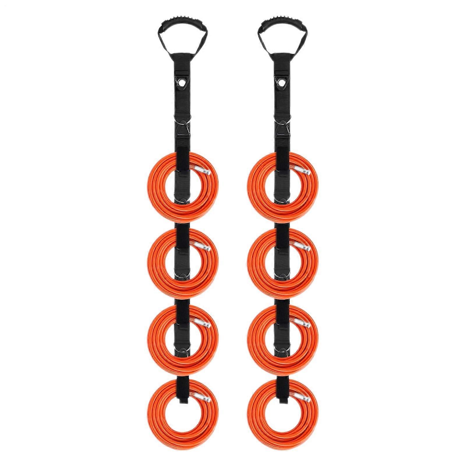 Extension Cable Reel, Robust Storage Straps for Cables, Hoses and Ropes, Robust Tool Hooks, 2 x Cable Ties for Motorhome