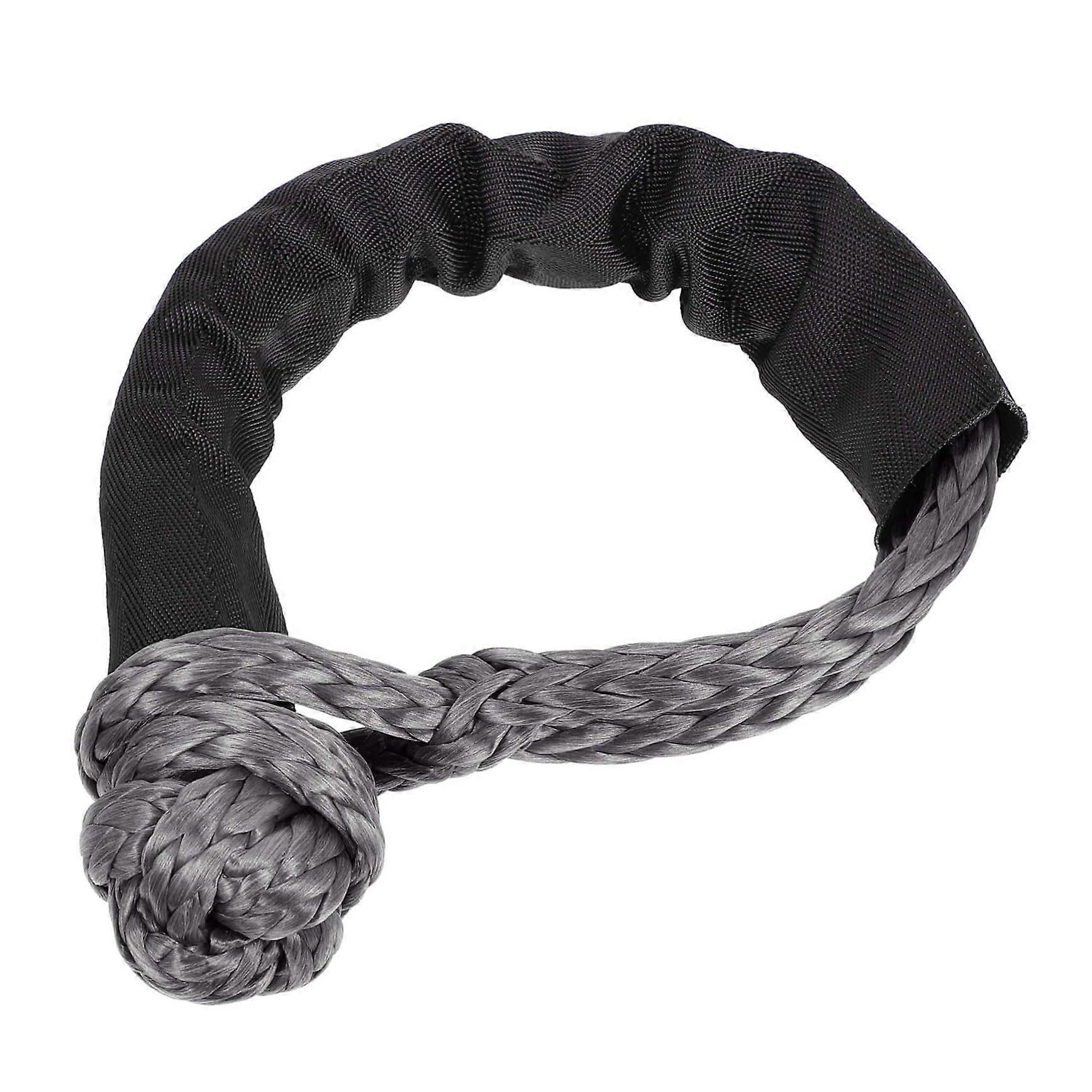 1pc Flexible Nylon Shackle Rope Practical Towing and  Tool for Ton Capacity Portable and TearResistant for OffRoad Use Black