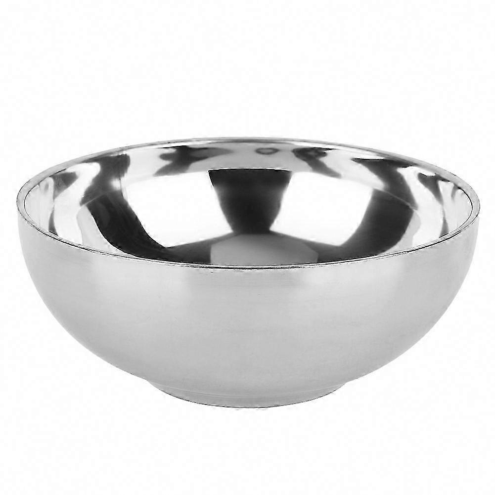 Stainless Steel Double Layer Noodles Soup Bowl for Food & Fruit - Large Household Container