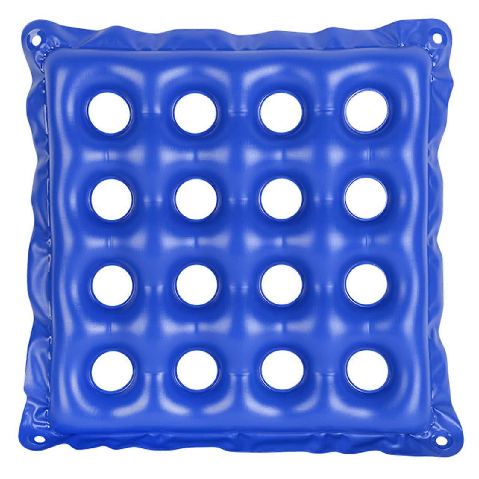 Inflatable seat cushion for pressure relief, comfortable antidecubitus support for wheelchairs and prolonged sitting, ideal for daily use.