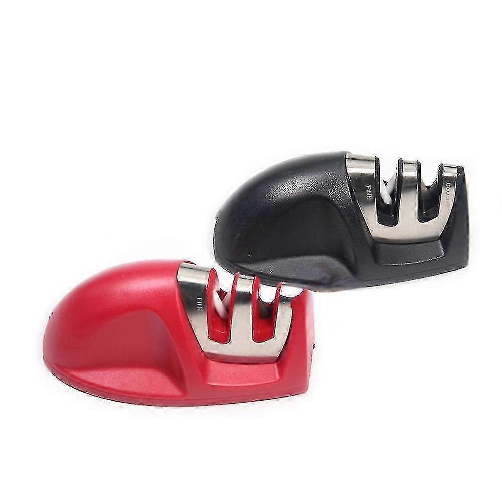 Knife Sharpener 2-stage With Comfortable Non-slip Grip Kitchen AccessoriesRed SZRH A-D
