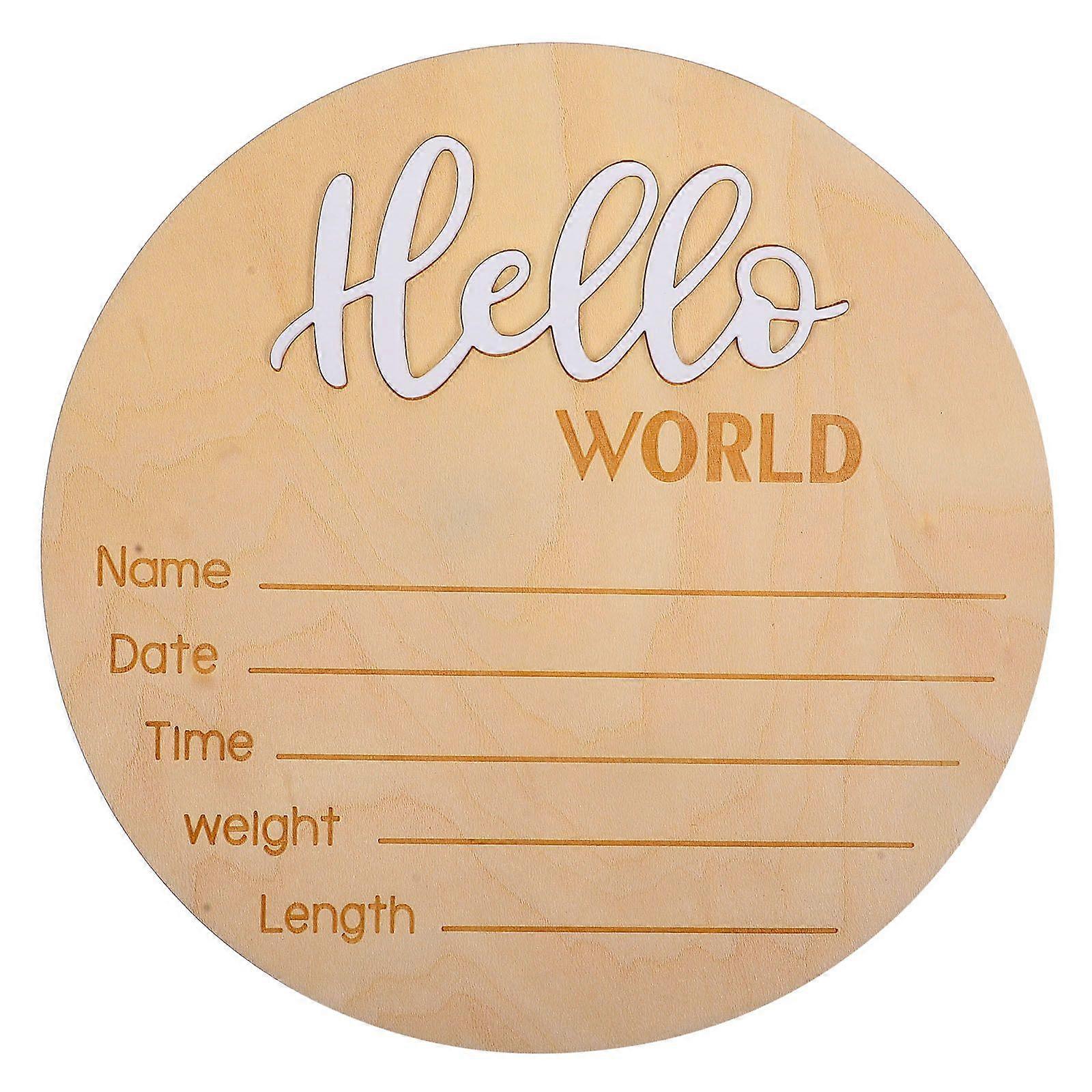 Annonce de bébé rond signe nouveau-né naissance faire-part signe nom de bébé signe photographie Prop
