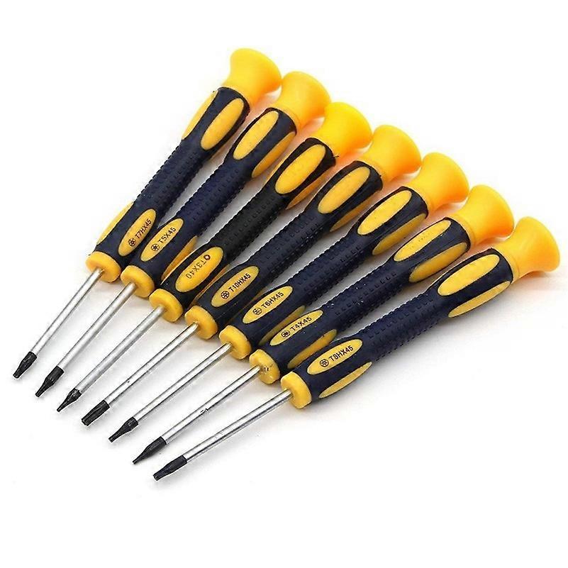 Professional Precision Magnetic Torx/Star/Tx Screwdrivers, 7-piece set/kit, T3 T4 T5 T6 T7 T8 T10 -