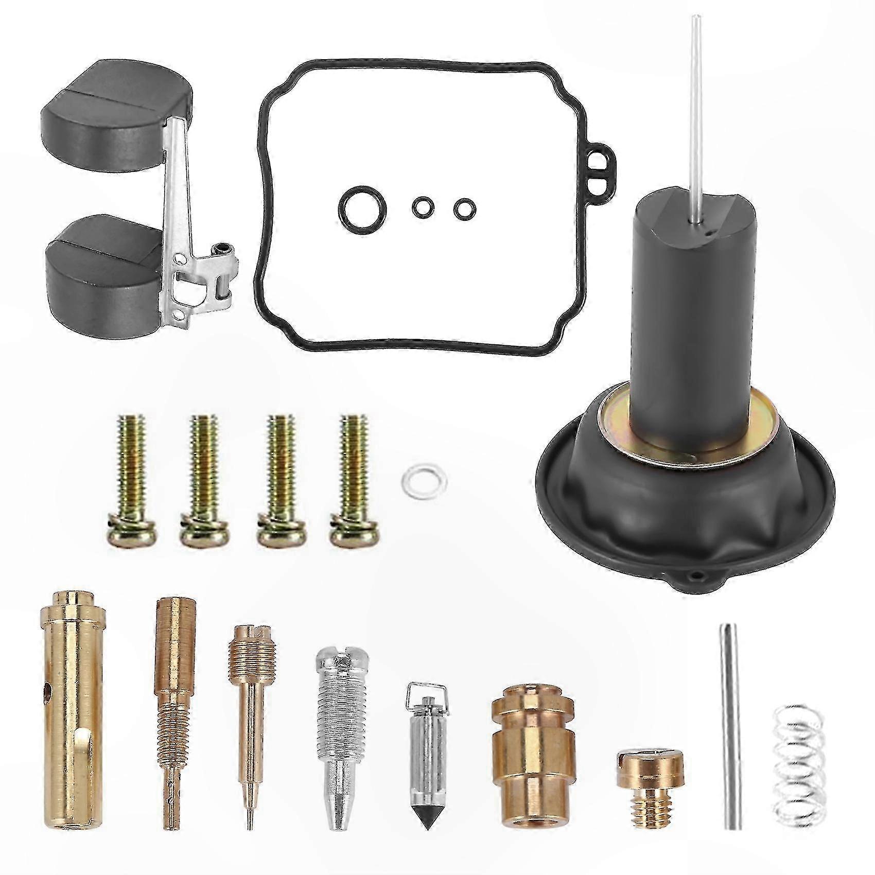 Carburetor Repair Kit for Motorcycle - Piston Float Gasket Set Compatible with Various Models