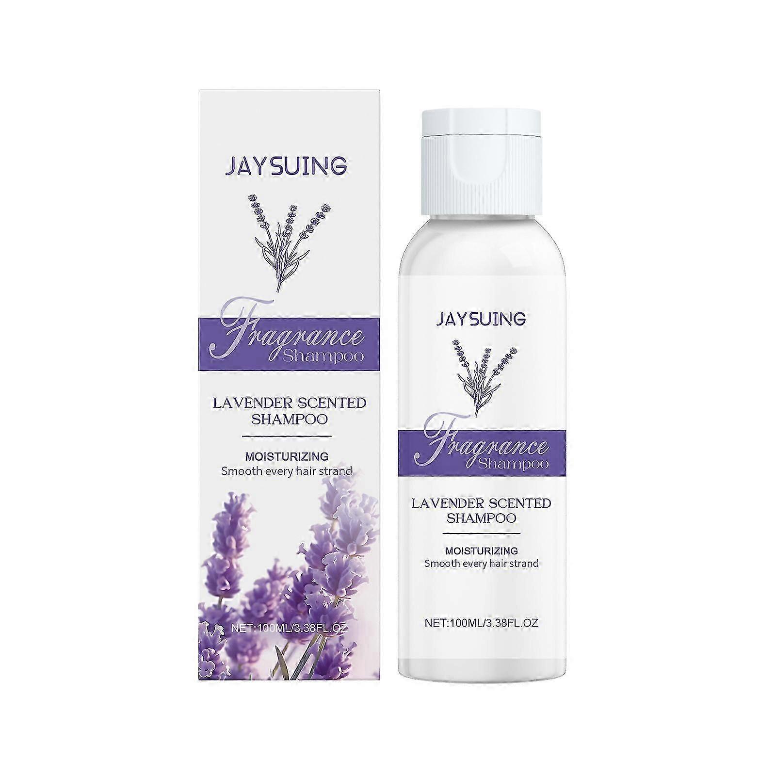 Jaysui Women's Fragrance Shampoo Lavender Fragrance Moisturizing Scalp Smooth and Fluffy Fragrance Lingering Shampoo