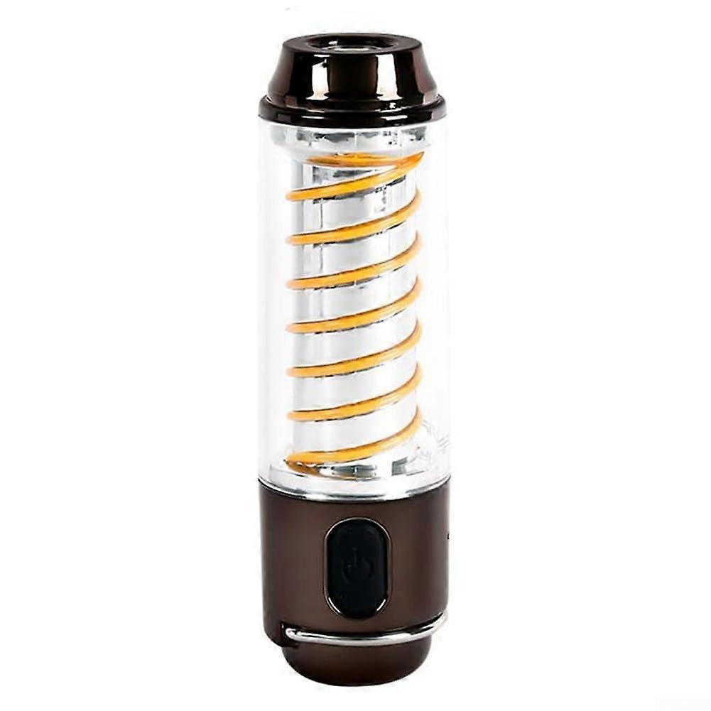 Portable Flashlight Lighthouse, USB Rechargeable Waterproof Camping Light, Copper Design for Outdoor Adventures
