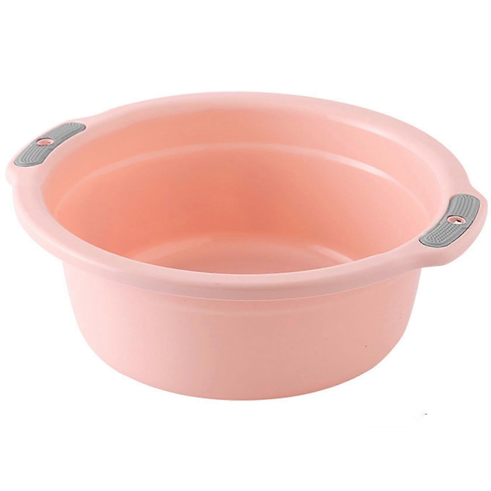 Wash Basin Thickened Plastic Washing Basin with Double Non-Slip Handles Large Stackable Tub for Dishes and Foot Washing
