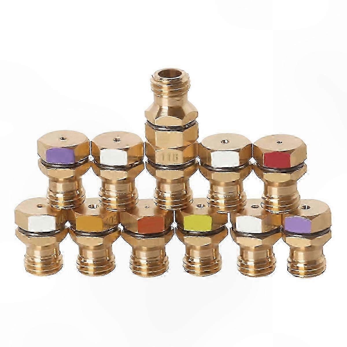 Brass orifice adapter propane conversion kit for gas ranges