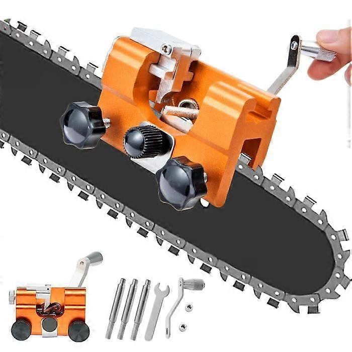 Chainsaw Chain Sharpener, Chainsaw Chain Sharpening Jig, Easy to Use, Chainsaw Chain Sharpening Kit