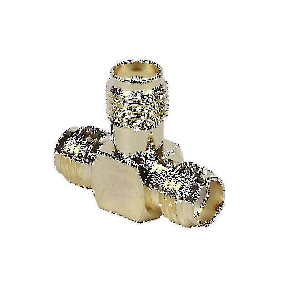 Sma Female To Two Sma Female Triple T Rf Adapter Connector 3 Way Sp...